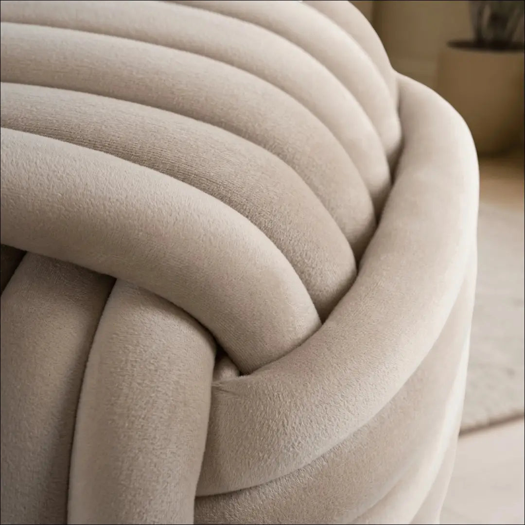 Pufas su veliūro audiniu kreminės spalvos TE705 - €56 Save 15% 50-100, __label:Pristatymas 5-14 d.d., elite,