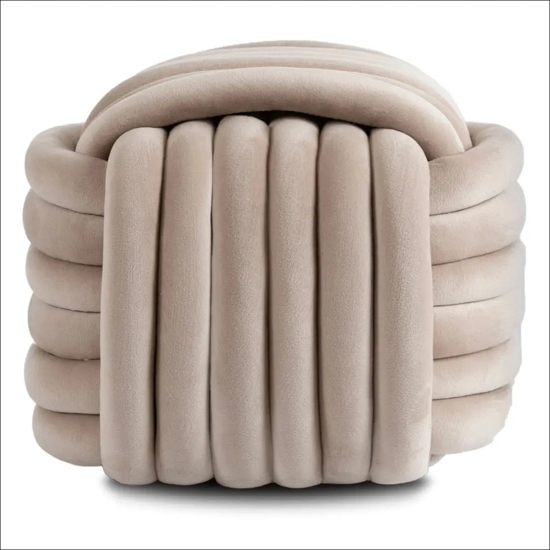 Pufas su veliūro audiniu kreminės spalvos TE705 - €56 Save 15% 50-100, __label:Pristatymas 5-14 d.d., elite,