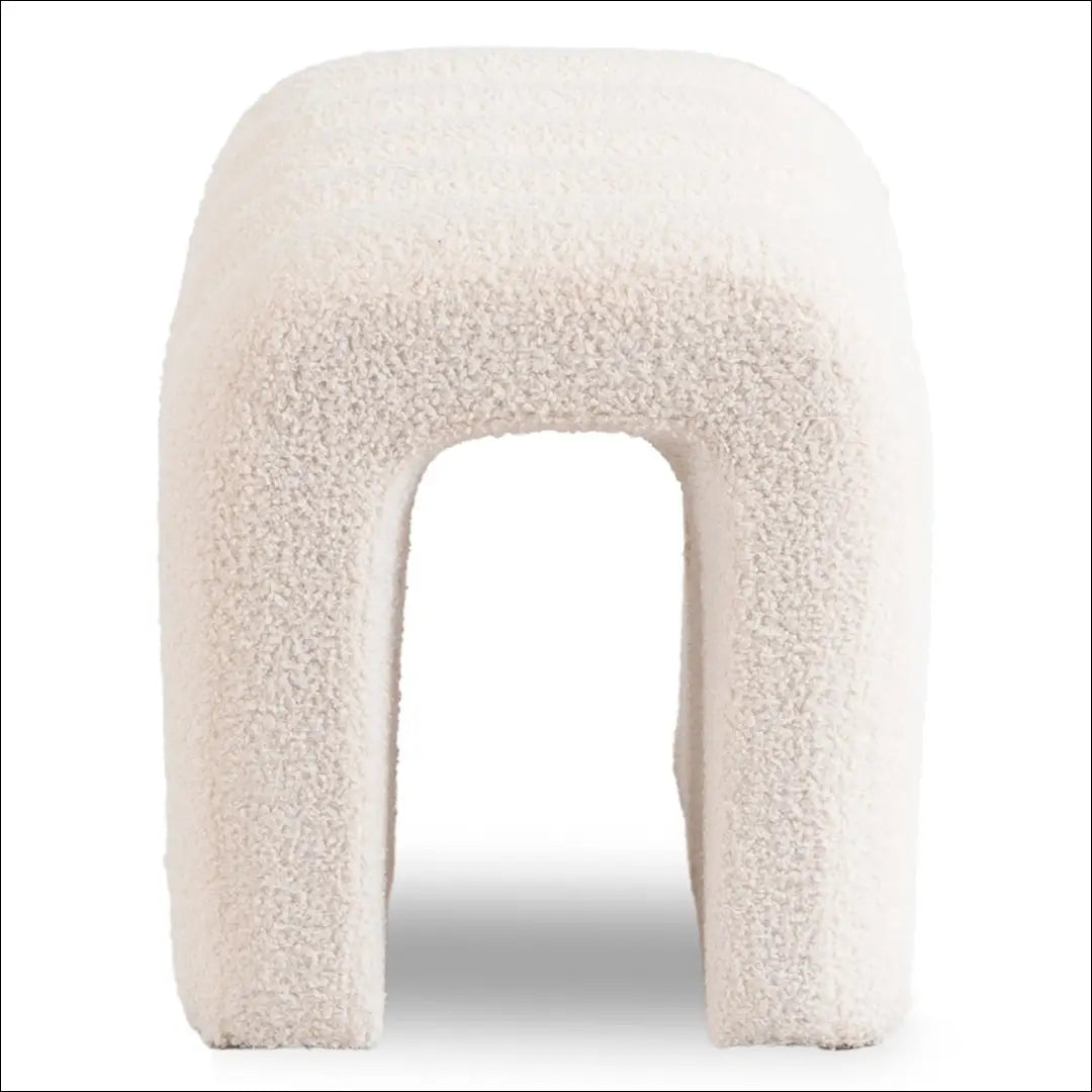 Pufas su veliūro audiniu kreminės spalvos TE710 - €55 Save 15% 50-100, __label:Pristatymas 5-14 d.d., elite,