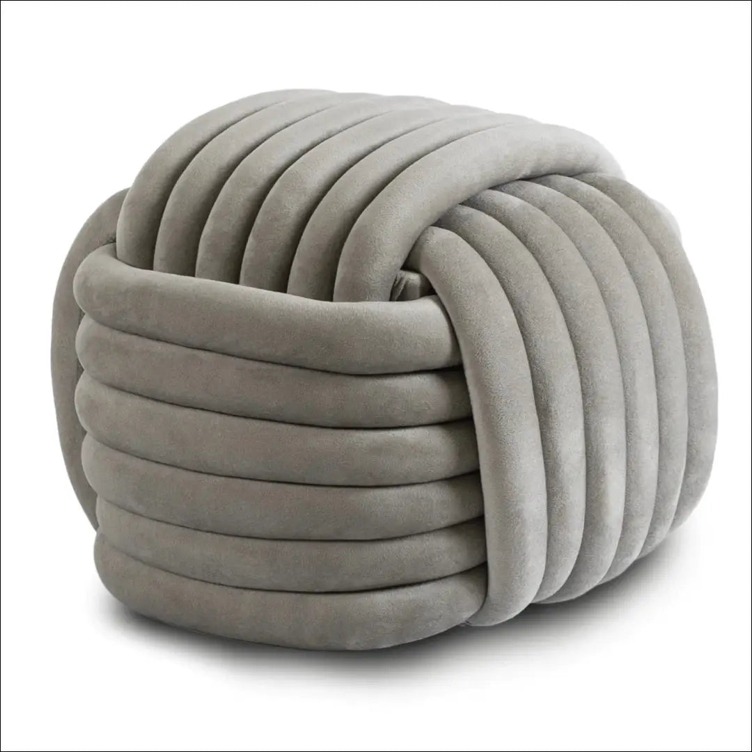Pufas su veliūro audiniu pilkos spalvos / kreminės TE706 - €56 Save 15% 50-100, __label:Pristatymas 5-14 d.d., elite,