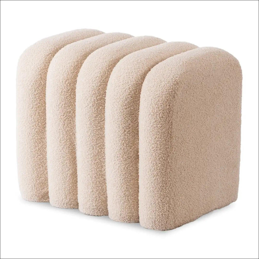 Pufas su veliūro audiniu smėlio spalvos TE734 - €56 Save 15% 50-100, __label:Pristatymas 5-14 d.d., elite,