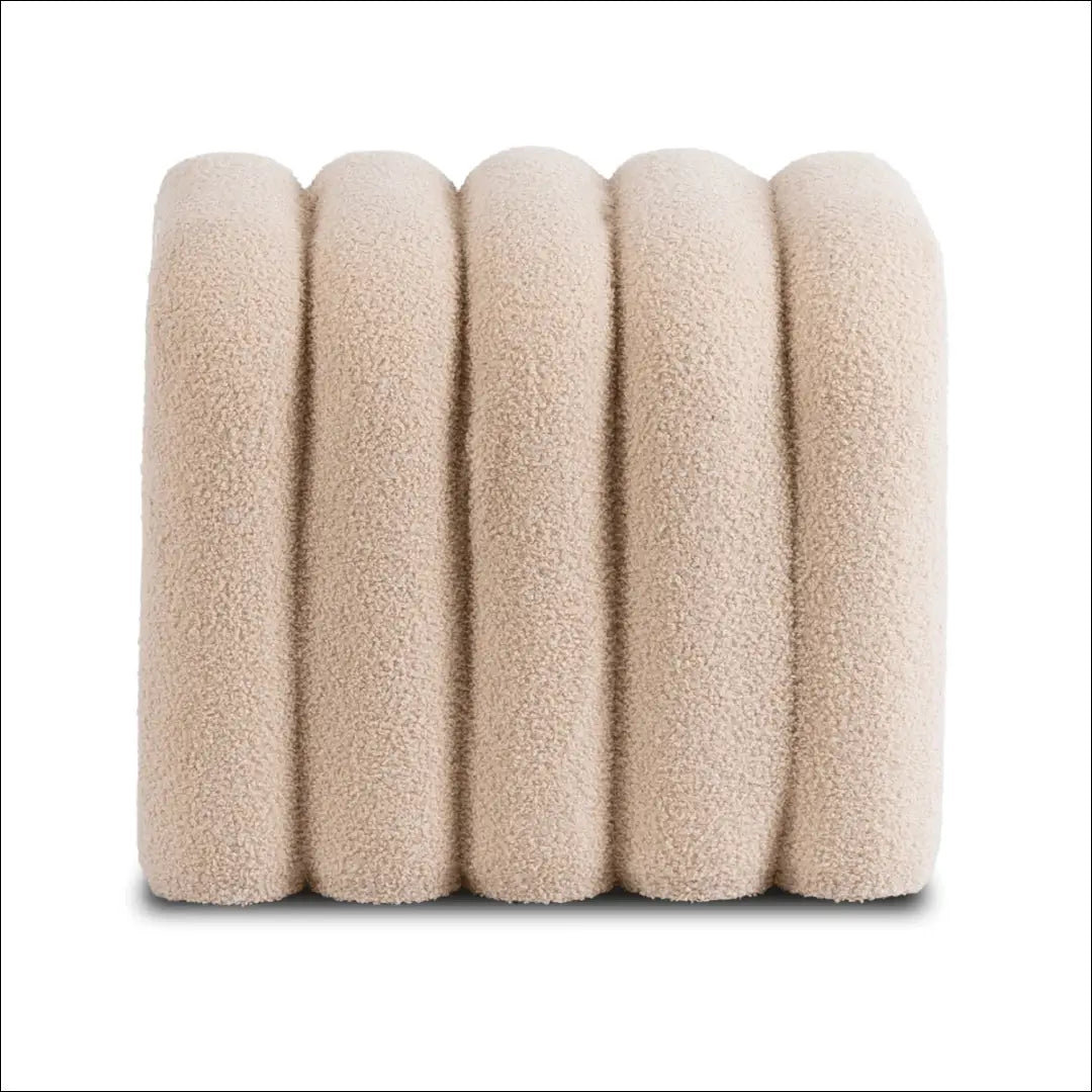 Pufas su veliūro audiniu smėlio spalvos TE734 - €56 Save 15% 50-100, __label:Pristatymas 5-14 d.d., elite,