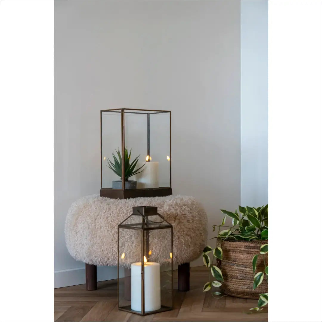 Pufas šviesiai rudas ø50x36 cm RD277 - €97 Save 15% 50-100, __label:Pristatymas 5-14 d.d., nordic, Poufs, uzsakomi €50