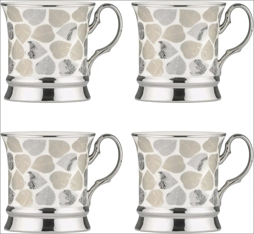 Puodelių komplektas (4vnt) DI12151 - €22 Save 50% __label:Pristatymas 1-2 d.d., color-sidabrine, indai, interjeras,