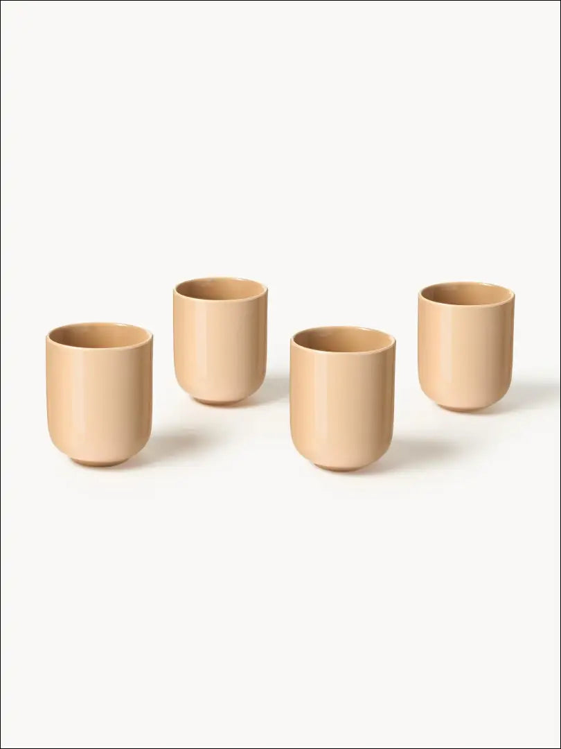 Puodelių komplektas (4vnt) DI9888 - €16 Save 55% __label:Pristatymas 1-2 d.d., color-smelio, indai, interjeras,