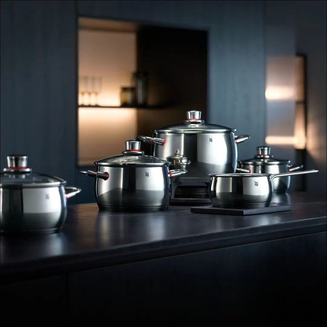 Puodų komplektas “WMF” (5vnt) DI12424 - €160 Save 50% 100-200, __label:Pristatymas 1-2 d.d., color-sidabrine, indai,