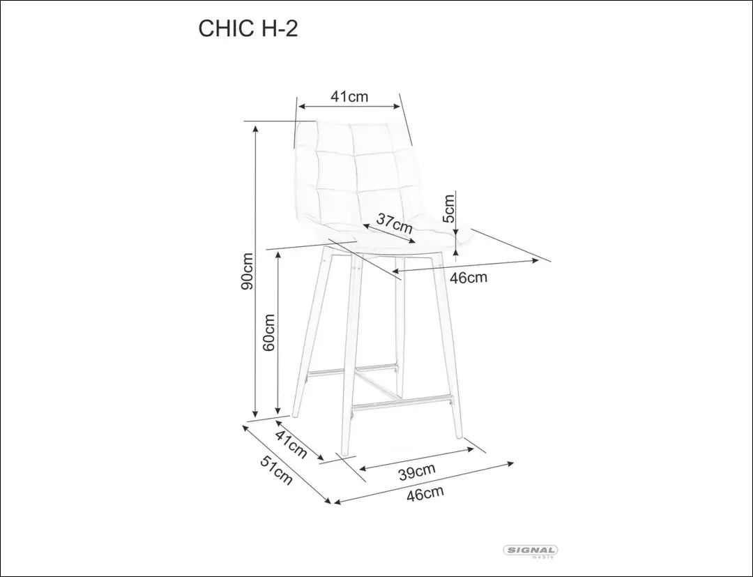Pusbario kėdė AL016 - 50-100, __label:Pristatymas 5-14 d.d., baro-kedes, color-geltona, color-juoda €50 to €100 Bar