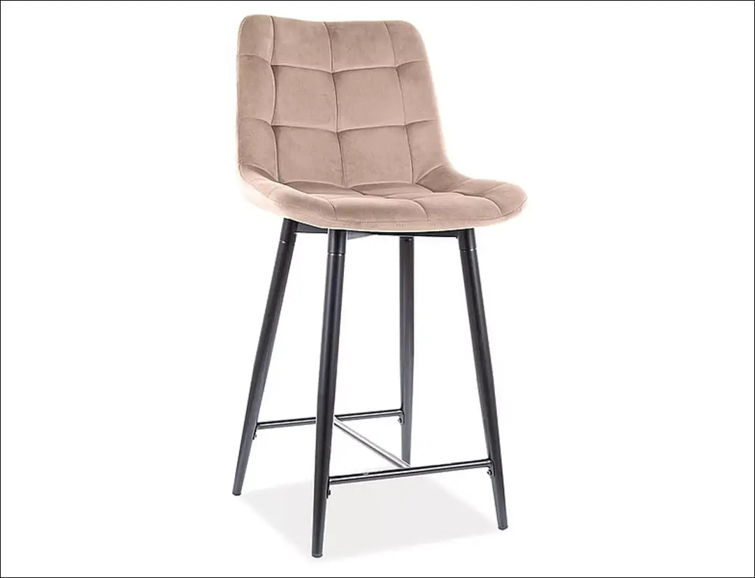 Pusbario kėdė AL016 - €67 Save 20% 50-100, __label:Pristatymas 5-14 d.d., baro-kedes, color-geltona, color-juoda Smėlio