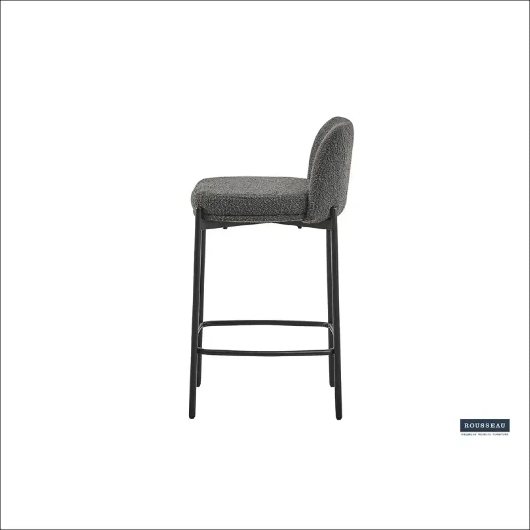 Pusbario kėdė VI864 - €76 Save 60% 50-100, __label:Pristatymas 1-2 d.d., baro-kedes, boucle, color-pilka €50 to €100