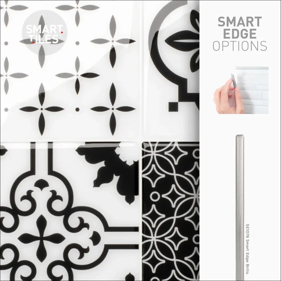 PVC lipnios plytelės DI9534 - €24 Save 55% __label:Pristatymas 1-2 d.d., color-balta, color-juoda, interjeras,