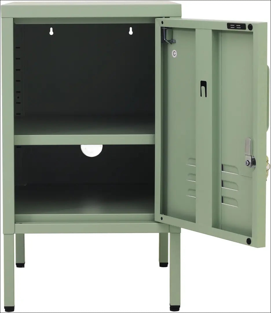 Rakinamas naktinis staliukas GI671 - €40 Save 50% 25-50, __label:Pristatymas 1-2 d.d., color-zalia, material-metalas,