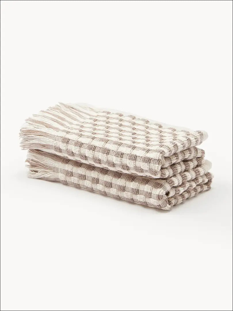 Rankšluostukų komplektas (2vnt) DI9886 - €6 Save 55% __label:Pristatymas 1-2 d.d., color-balta, color-smelio,