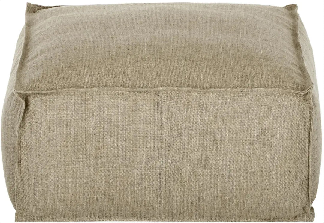 Rankų darbo pufas MI142 - €56 Save 70% 50-100, __label:Pristatymas 1-2 d.d., color-smelio, material-linas, minksti €50