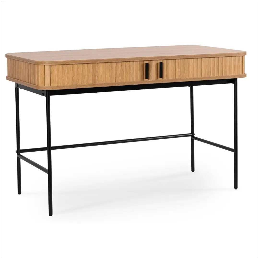 Rašomasis stalas iš MDF ąžuolo spalvos 120 cm TE340 - €240 Save 15% __label:Pristatymas 5-14 d.d., elite, over-200,