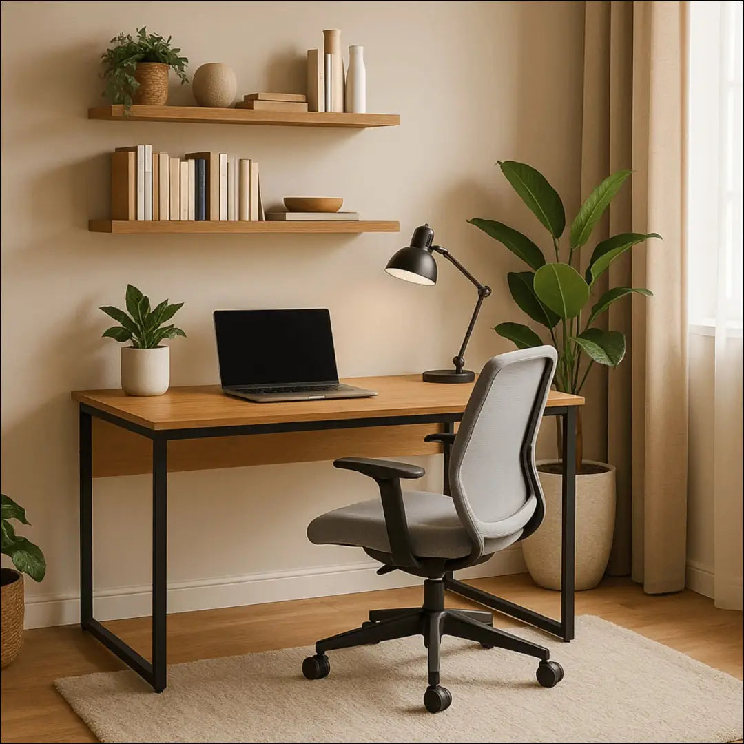 Rašomasis stalas iš MDF juodos spalvos / ąžuolo 120 cm TE201 - €93 Save 15% 50-100, __label:Pristatymas 5-14 d.d.,