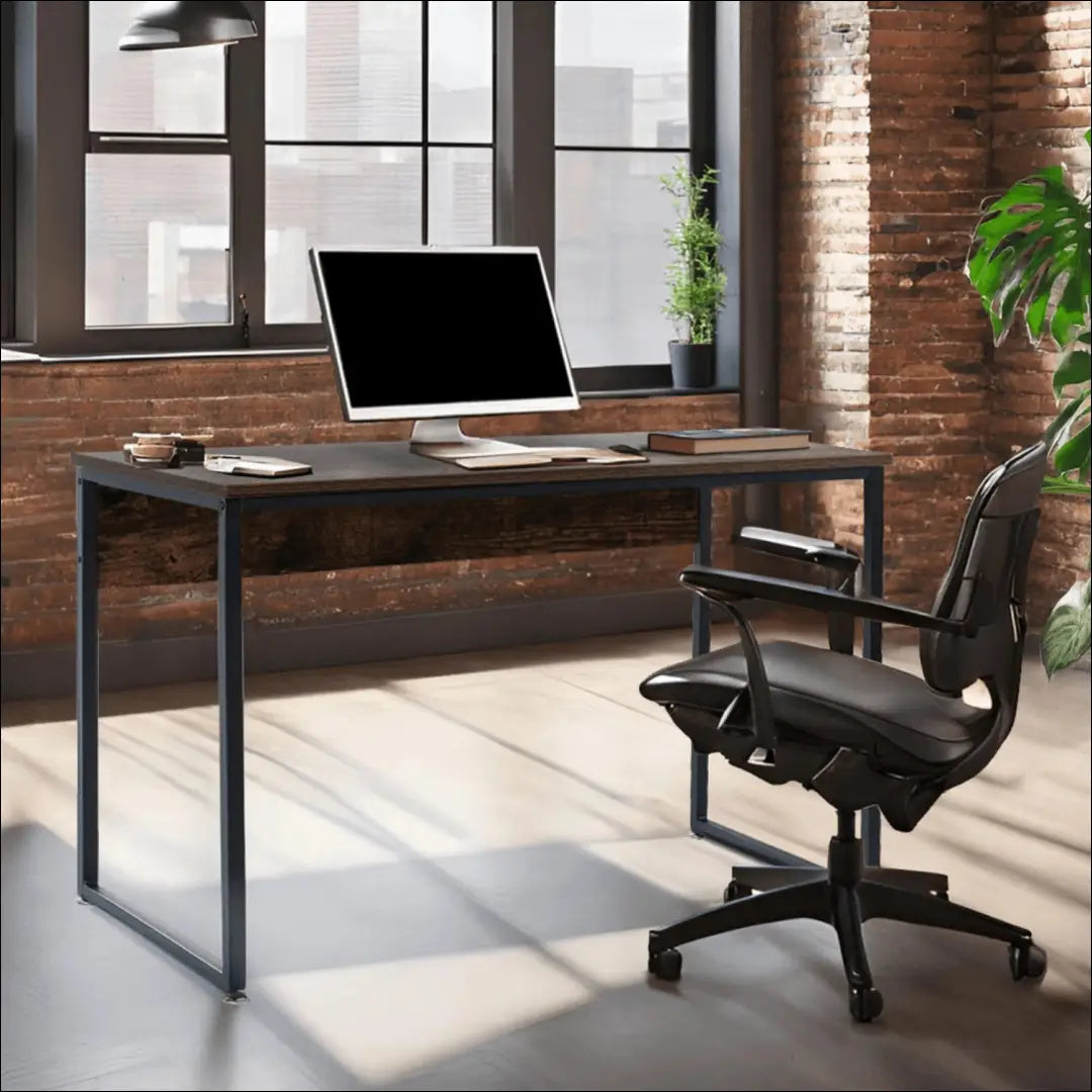 Rašomasis stalas iš MDF juodos spalvos / ąžuolo 120 cm TE351 - €68 Save 15% 50-100, __label:Pristatymas 5-14 d.d.,