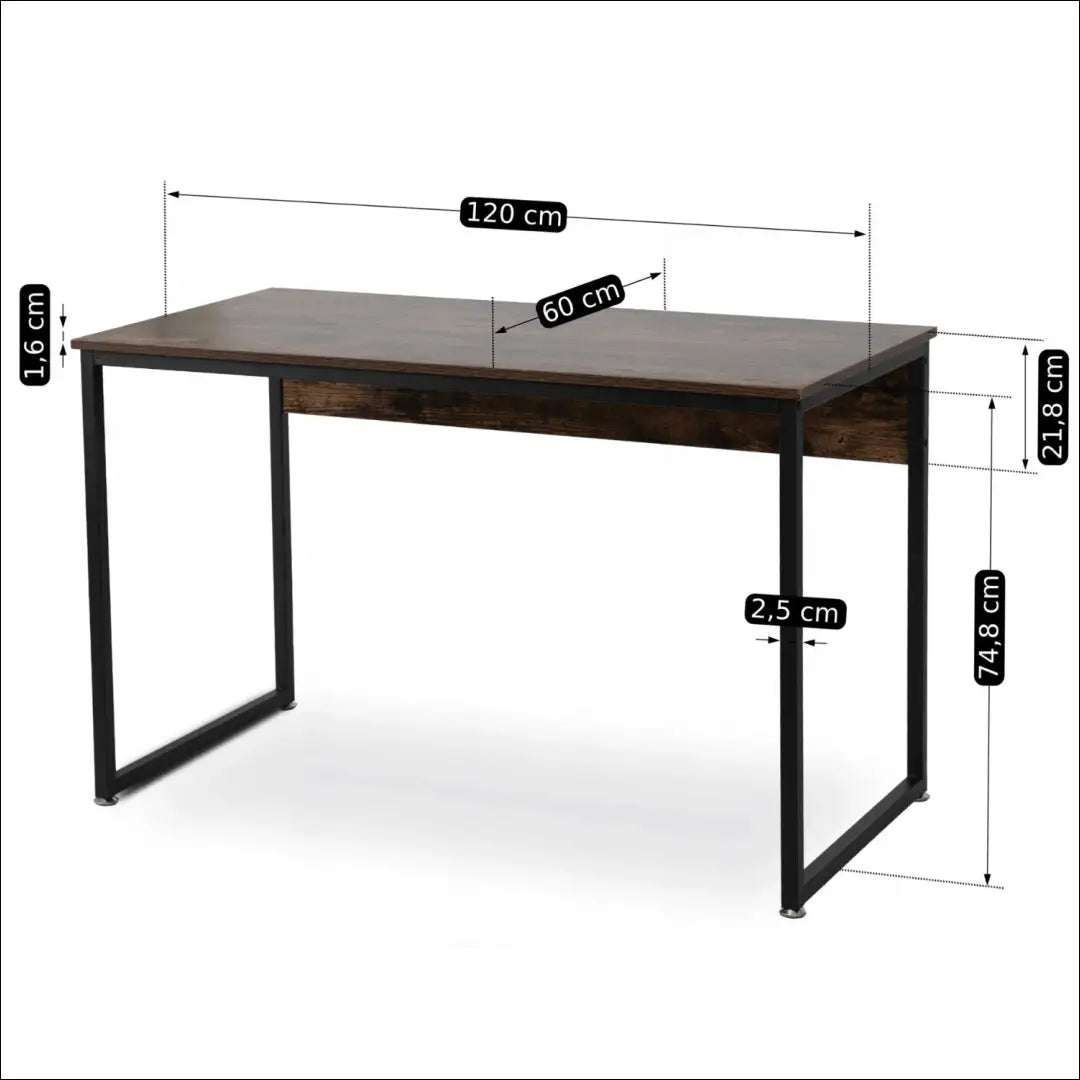 Rašomasis stalas iš MDF juodos spalvos / ąžuolo 120 cm TE351 - €68 Save 15% 50-100, __label:Pristatymas 5-14 d.d.,