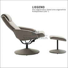 Įkelti vaizdą į galerijos rodinį, Reguliuojamas fotelis su pėdų kėdute MI521 - €105 Save 50% 100-200, color-juoda, color-ruda, color-smelio,
