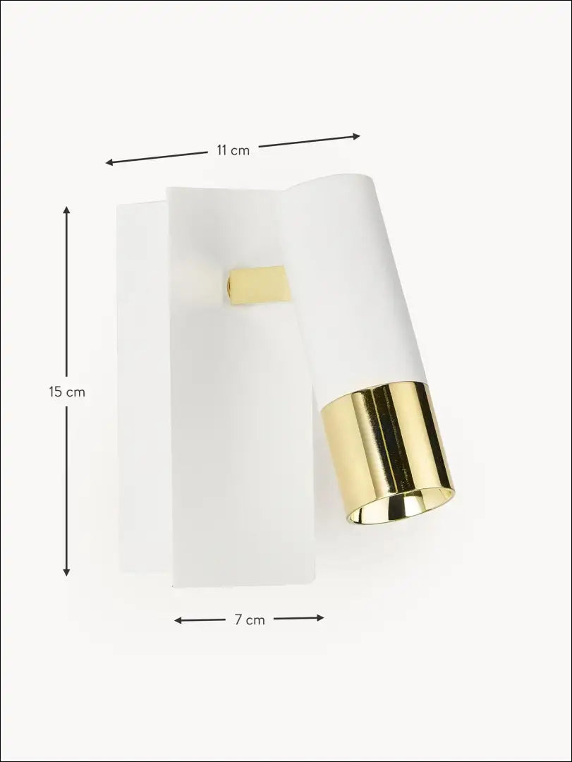 Reguliuojamas LED sieninis šviestuvas DI6102 - €12 Save 70% __label:Pristatymas 1-2 d.d., color-auksine, color-balta,