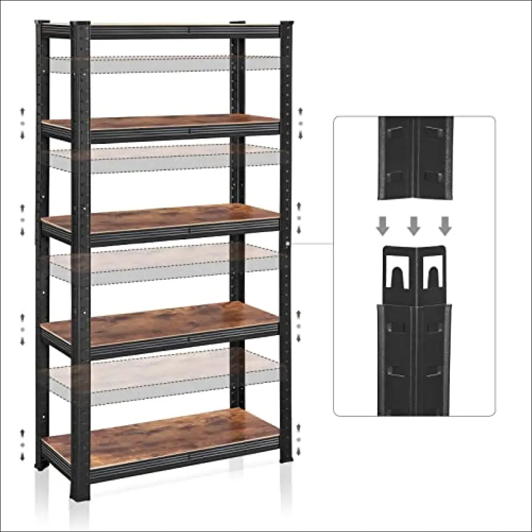 Sandėliavimo lentyna stelažas SM905 - €68 Save 40% 50-100, __label:Pristatymas 5-14 d.d., notouch30, song, spalva-ruda