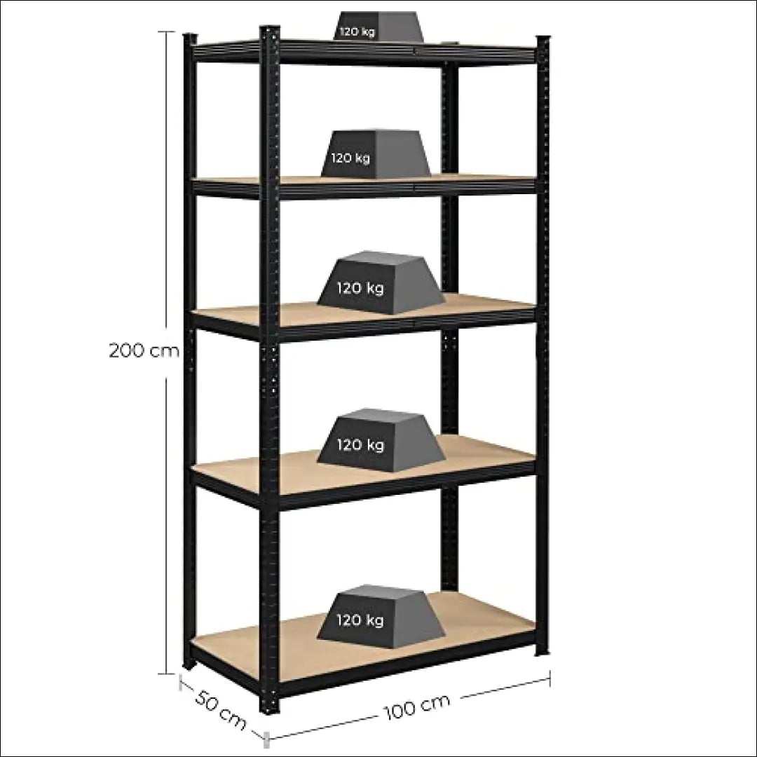 Sandėliavimo lentyna stelažas SM909 - €80 Save 40% 50-100, __label:Pristatymas 5-14 d.d., notouch30, song, spalva-juoda