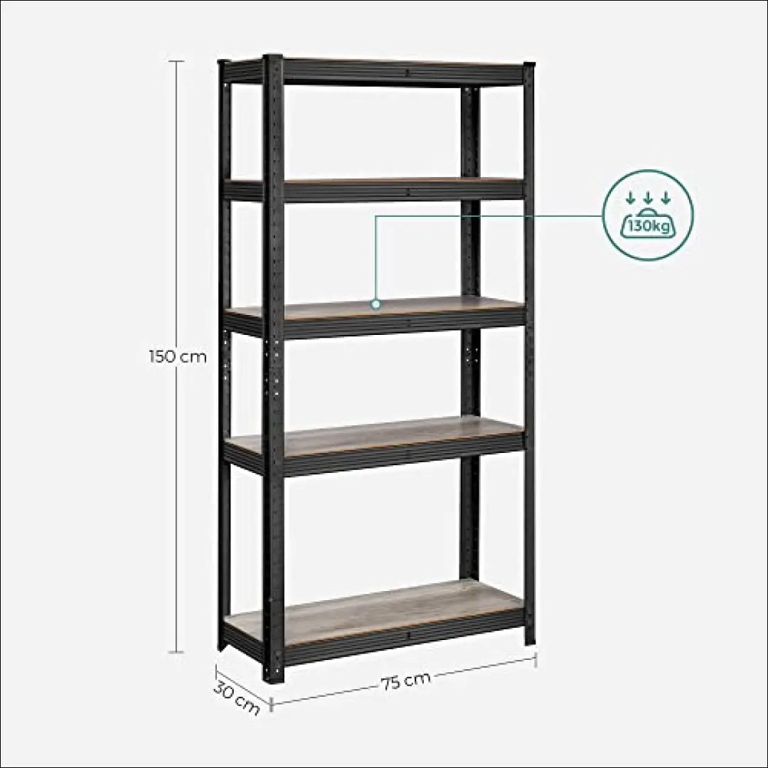 Sandėliavimo lentyna stelažas SM912 - €77 Save 40% 50-100, __label:Pristatymas 5-14 d.d., notouch30, song, spalva-juoda