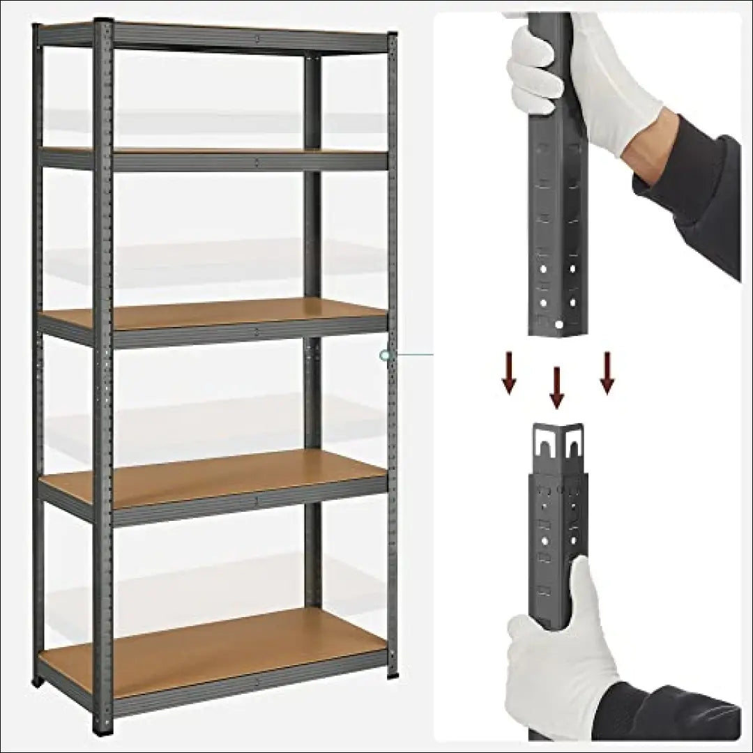 Sandėliavimo lentyna stelažas SM917 - €79 Save 40% 50-100, __label:Pristatymas 5-14 d.d., notouch30, song, spalva-pilka