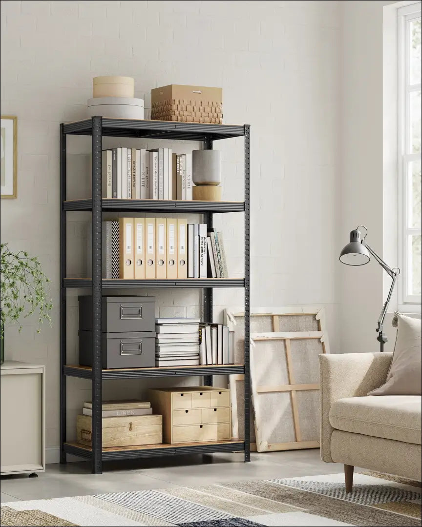 Sandėliavimo lentyna stelažas SM923 - €94 Save 40% 50-100, __label:Pristatymas 5-14 d.d., notouch30, song, spalva-juoda