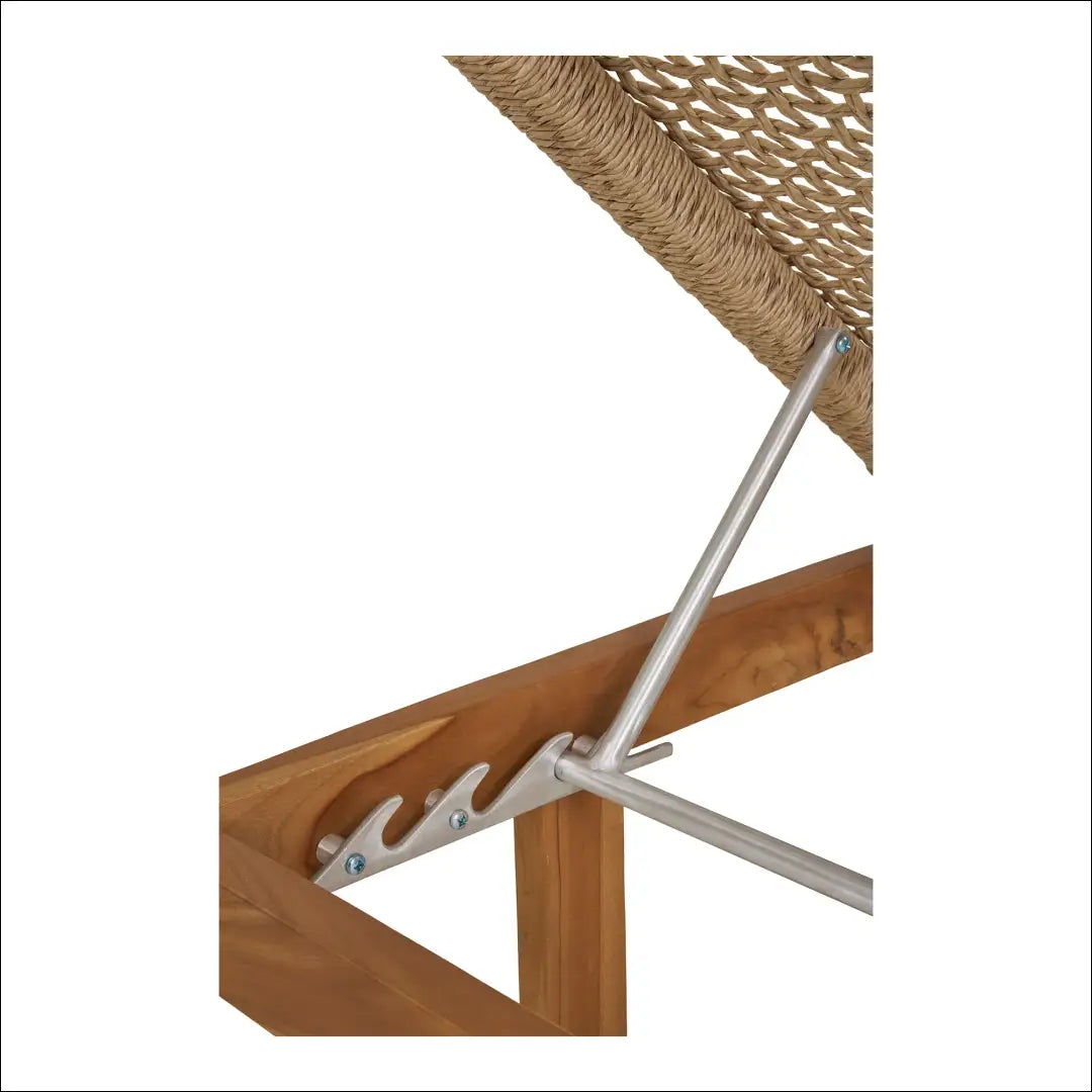 Saulės gultas tikmedžio/poliratango natūralus RD1078 - €646 Save 15% __label:Pristatymas 5-14 d.d., Deck chairs,