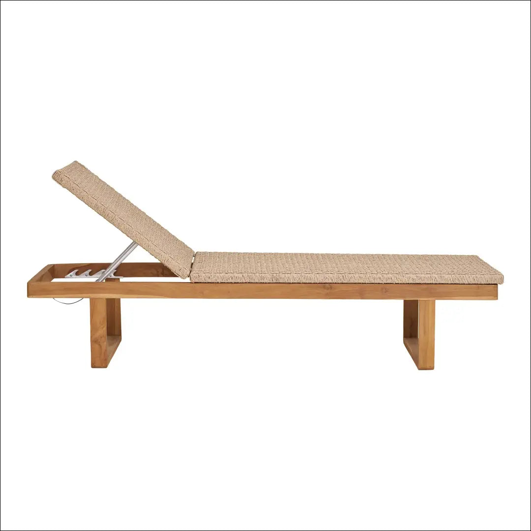 Saulės gultas tikmedžio/poliratango natūralus RD1078 - €646 Save 15% __label:Pristatymas 5-14 d.d., Deck chairs,