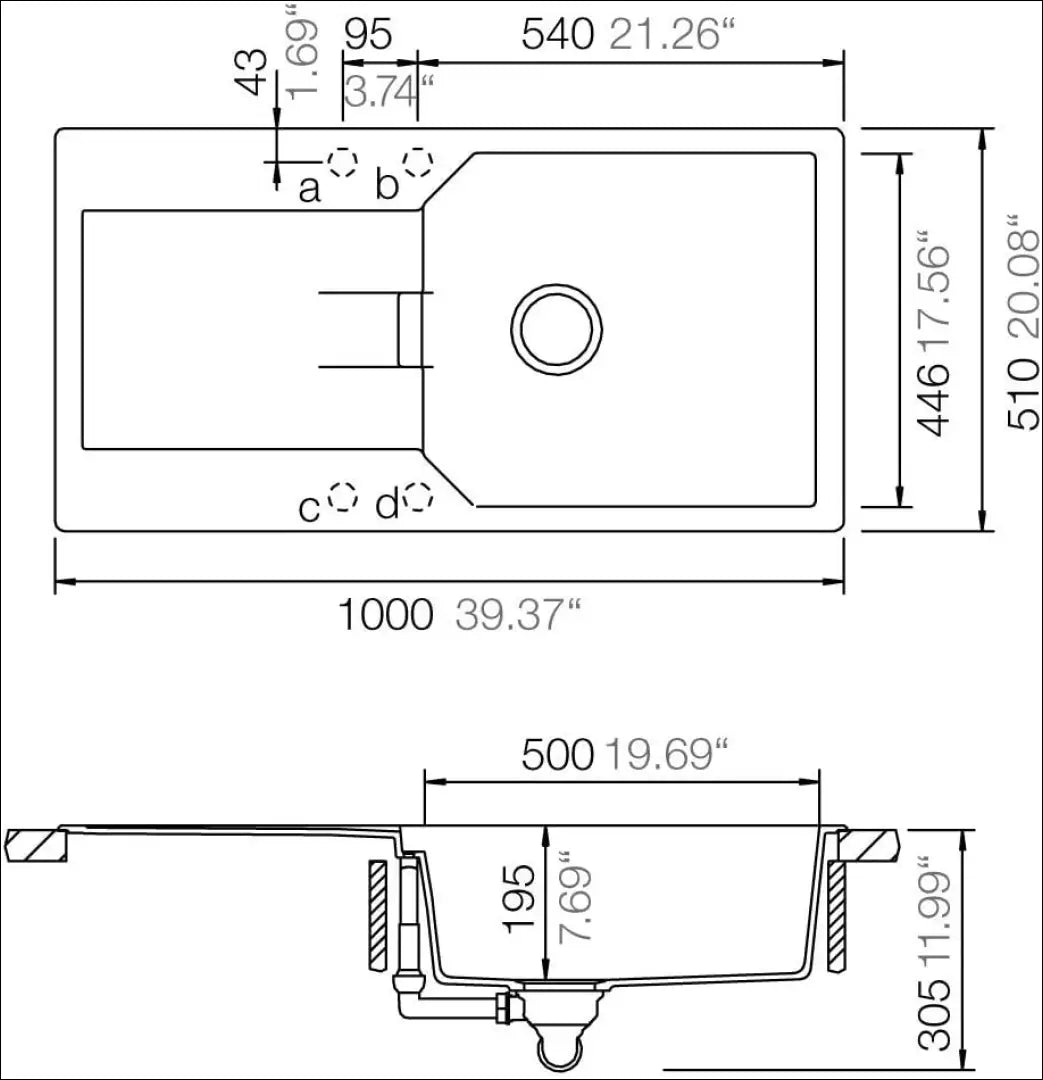 Schock Manhattan D-100L MAND100LAGAS virtuvės kriauklė SP346 - €35 Save 85% 25-50, __label:Pristatymas 1-2 d.d.,