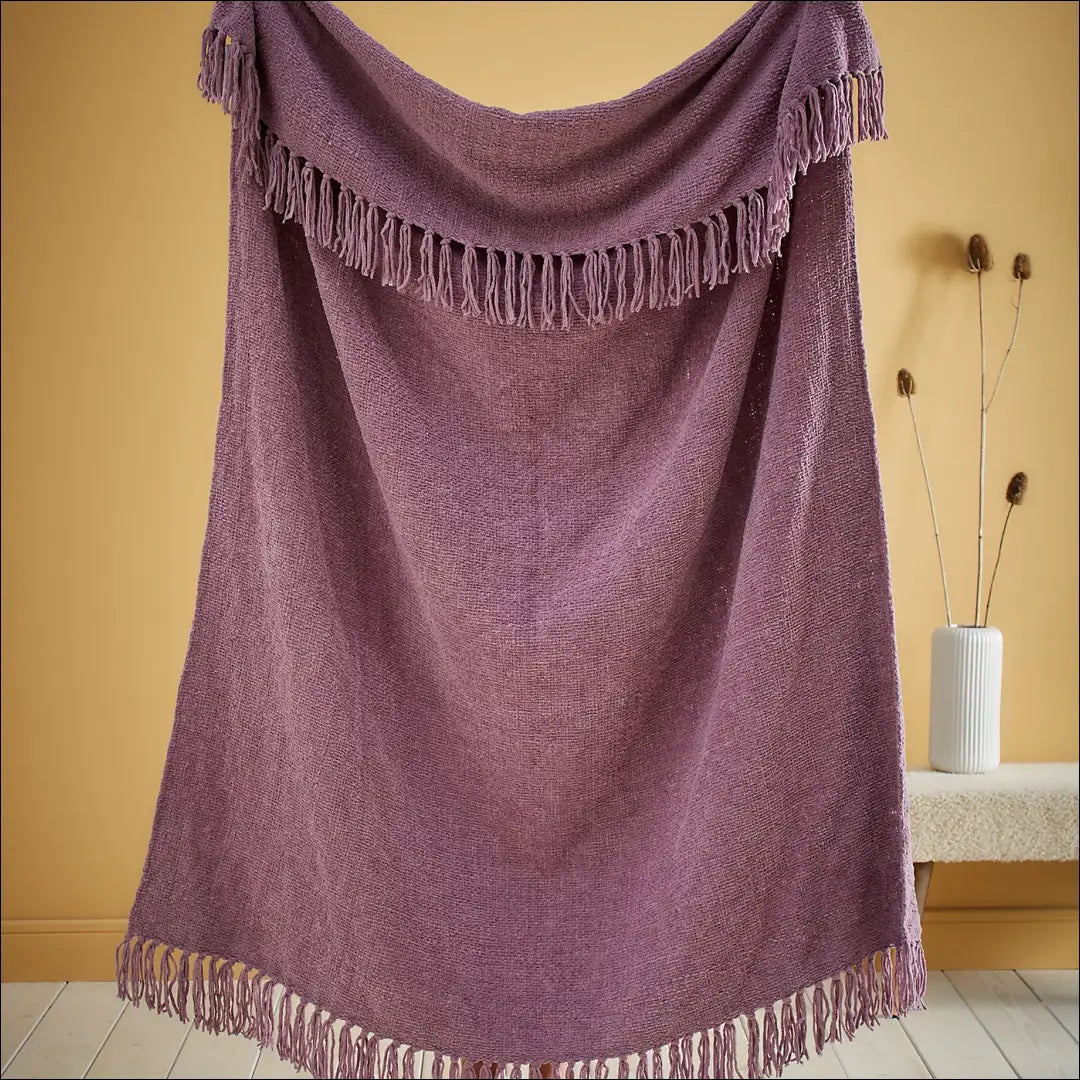 Šenilinis pledas DI8943 - €15 Save 50% __label:Pristatymas 1-2 d.d., color-violetine, material-poliesteris, notouch50,
