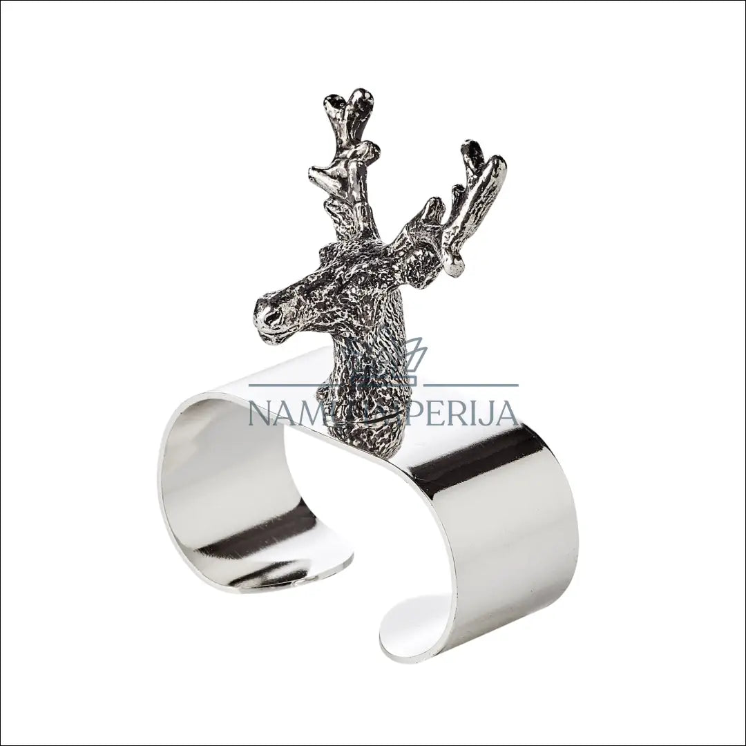 Servetėlių žiedų komplektas (4vnt) DI5795 - €18 Save 65% __label:Pristatymas 1-2 d.d., color-sidabrine,