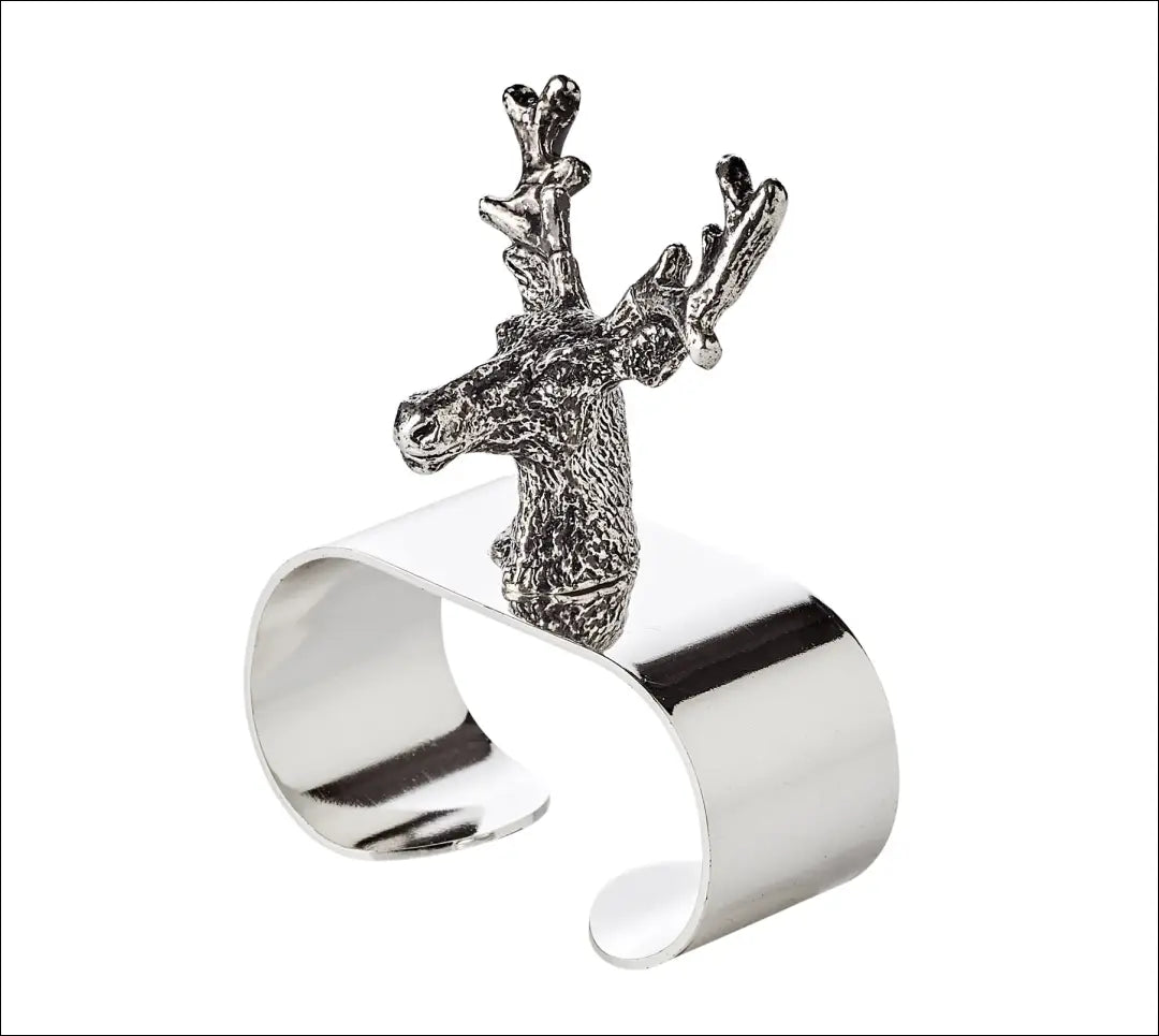 Servetėlių žiedų komplektas (4vnt) DI5795 - €18 Save 65% __label:Pristatymas 1-2 d.d., color-sidabrine,