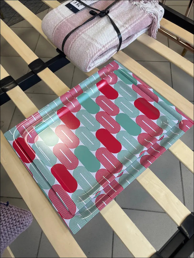 Serviravimo padėklų komplektas (2vnt) DI8710 - €34 Save 55% 25-50, __label:Pristatymas 1-2 d.d., color-raudona,