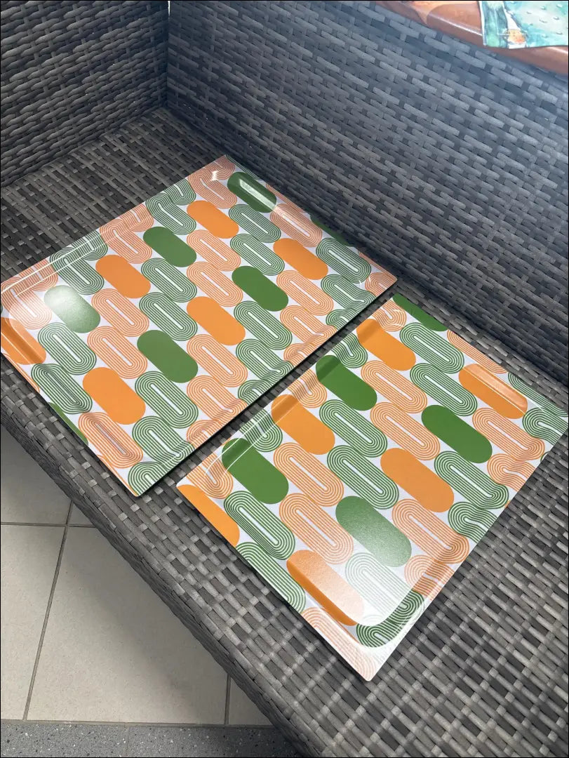 Serviravimo padėklų komplektas (2vnt) DI8711 - €38 Save 50% 25-50, __label:Pristatymas 1-2 d.d., color-oranzine,