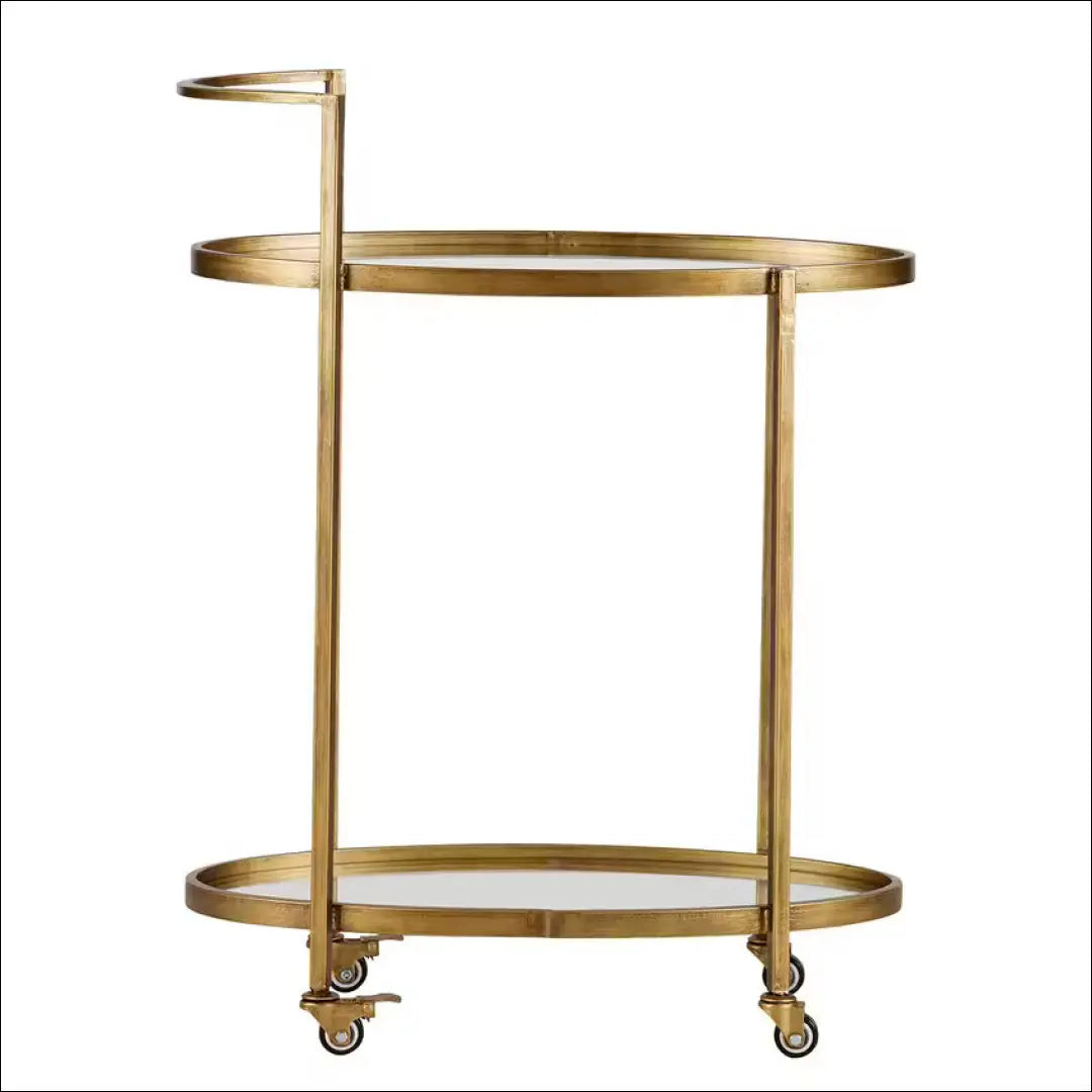 Serviravimo vežimėlis KI1281 - €75 Save 60% 50-100, __label:Pristatymas 1-2 d.d., color-auksine, kita, material-metalas