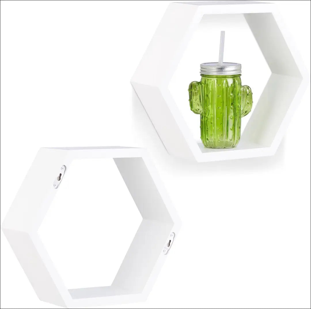 Šešiakampės sieninės lentynos rinkinys (3 vnt.) DA0157 - €18 Save 50% __label:Pristatymas 1-2 d.d., biuro-lentynos,