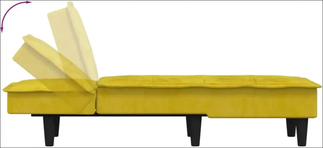 Šezlongas MI827 - €84 Save 50% 50-100, __label:Pristatymas 1-2 d.d., color-geltona, material-aksomas,