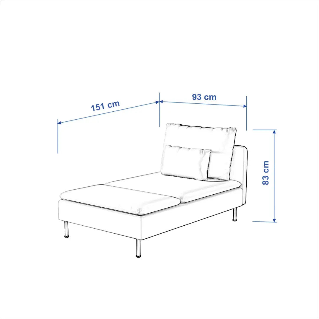 Šezlongo užvalkalas DI9589 - €57 Save 70% 50-100, __label:Pristatymas 1-2 d.d., color-juoda, kita, material-aksomas €50