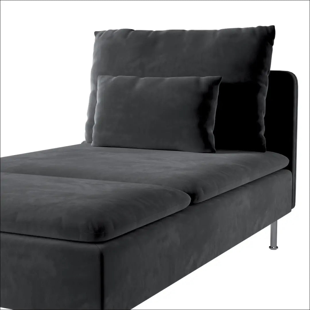Šezlongo užvalkalas DI9589 - €57 Save 70% 50-100, __label:Pristatymas 1-2 d.d., color-juoda, kita, material-aksomas €50