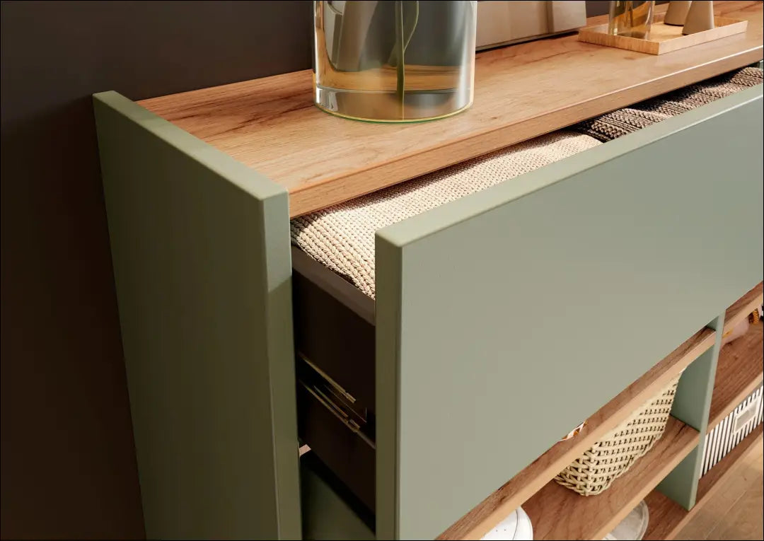 Sieninė batų spintelė KI1694 - €145 Save 50% 100-200, __label:Pristatymas 1-2 d.d., batu-lentyna, batu-spintele,