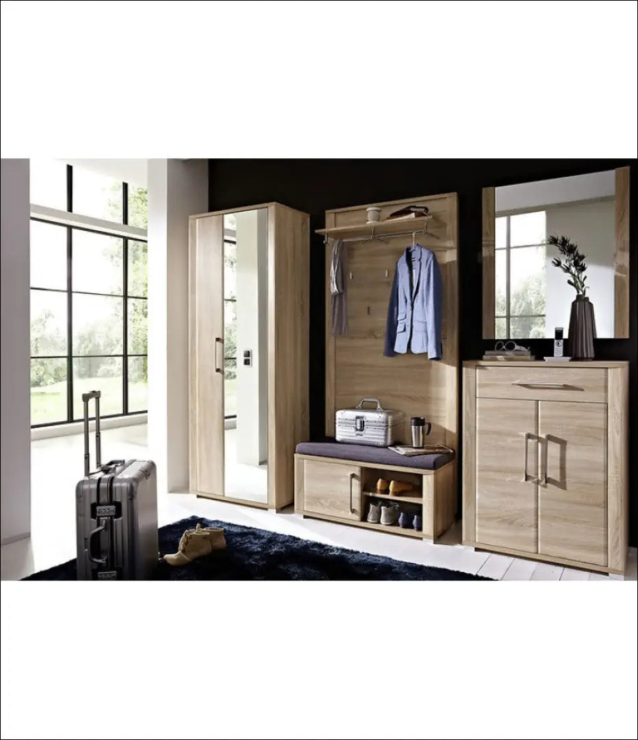 Sieninė kabykla KI1115 - €170 Save 50% 100-200, __label:Pristatymas 1-2 d.d., color-ruda, drabuziu-kabykla, €100