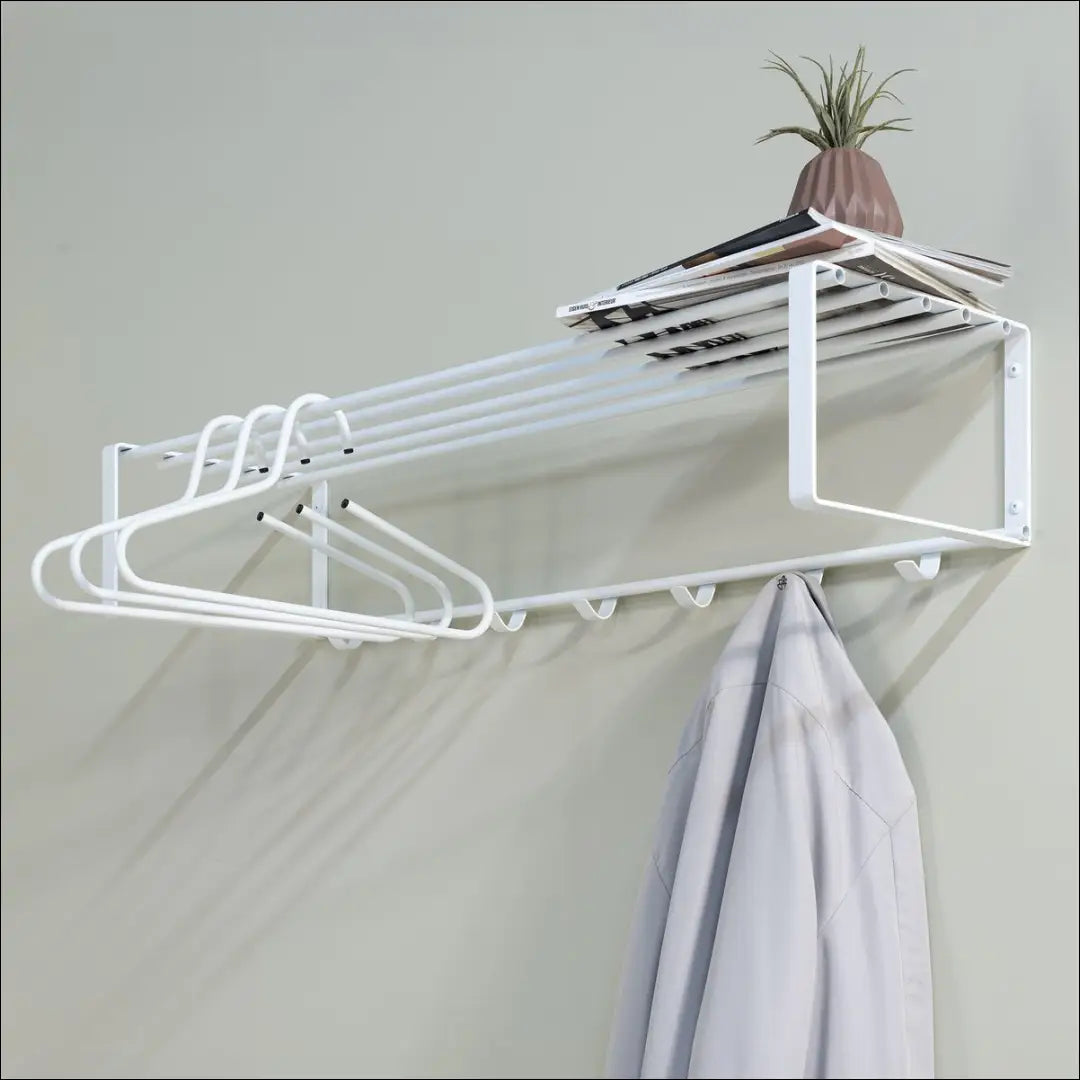 Sieninė kabykla KI1140 - €70 Save 50% 50-100, __label:Pristatymas 1-2 d.d., color-balta, drabuziu-kabykla, €50 to €100