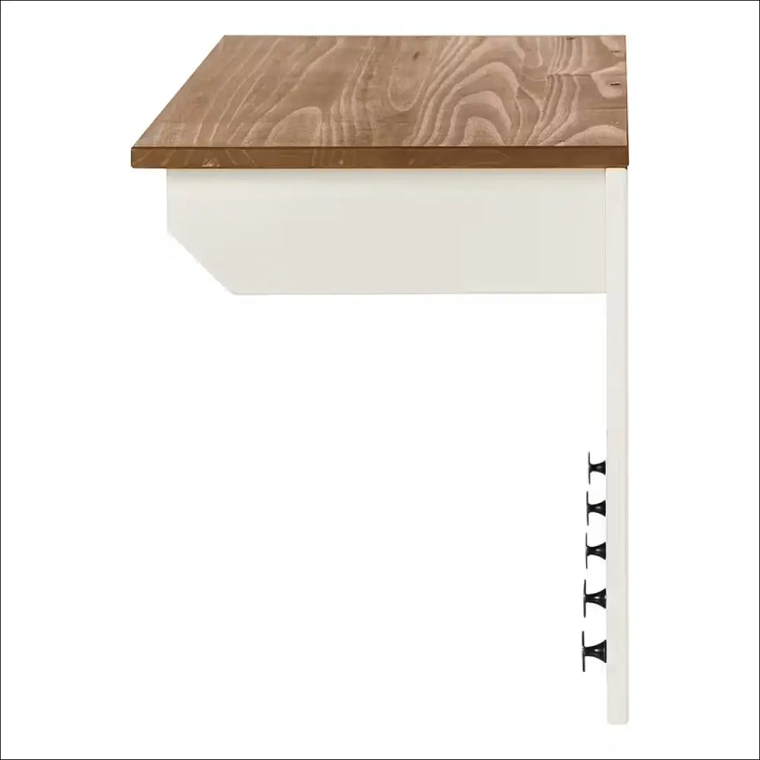 Sieninė kabykla KI1263 - €45 Save 50% 25-50, __label:Pristatymas 1-2 d.d., color-balta, color-ruda, drabuziu-kabykla