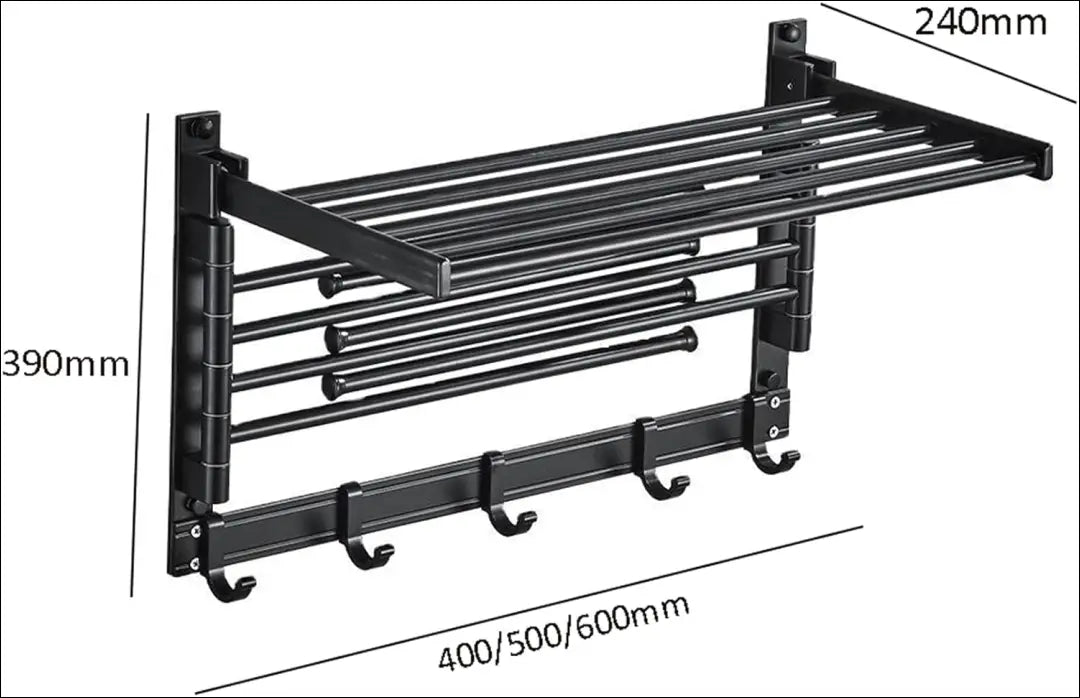 Sieninė kabykla KI1387 - €37 Save 55% 25-50, __label:Pristatymas 1-2 d.d., color-juoda, drabuziu-kabykla, interjeras