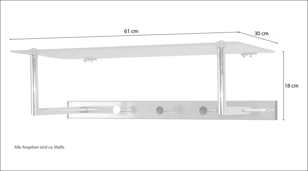 Sieninė kabykla KI1395 - €29 Save 50% 25-50, __label:Pristatymas 1-2 d.d., drabuziu-kabykla, kabykla, material-metalas