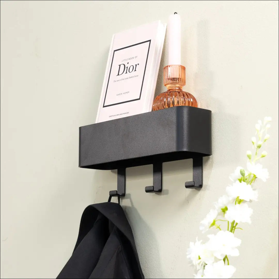 Sieninė kabykla KI1451 - €35 Save 50% 25-50, __label:Pristatymas 1-2 d.d., color-juoda, drabuziu-kabykla, €25 to €50