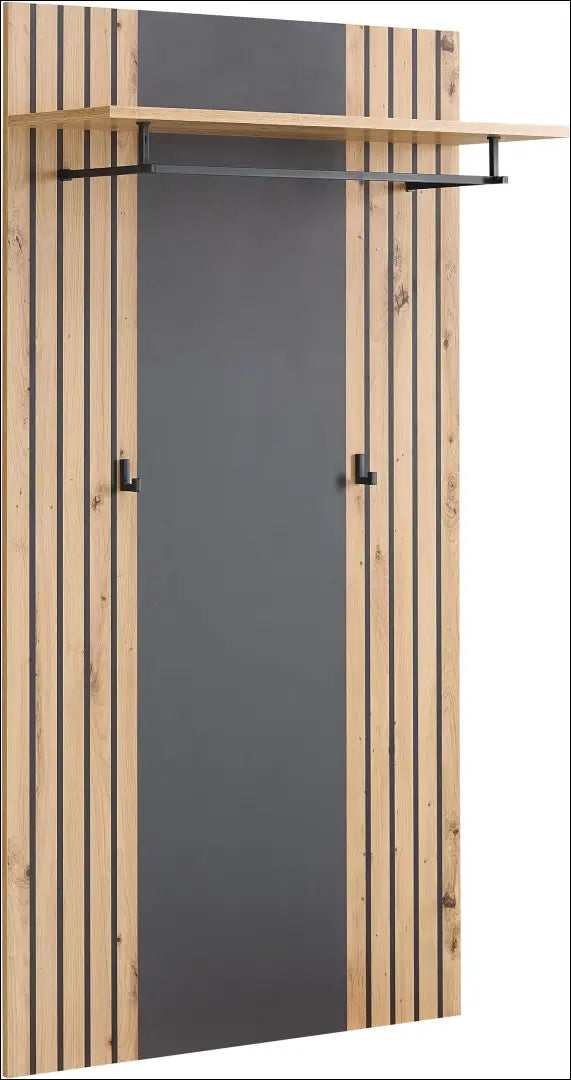 Sieninė kabykla KI1553 - €60 Save 55% 50-100, __label:Pristatymas 1-2 d.d., color-pilka, color-ruda, material-mediena