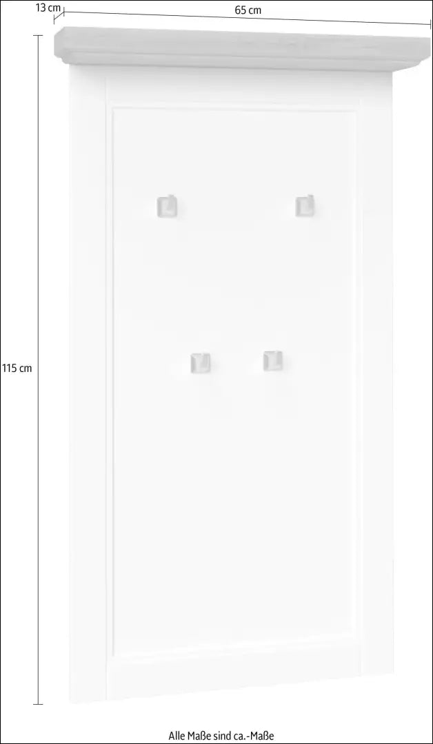 Sieninė kabykla KI1748 - €70 Save 60% 50-100, __label:Pristatymas 1-2 d.d., color-balta, color-ruda, material-mdf €50